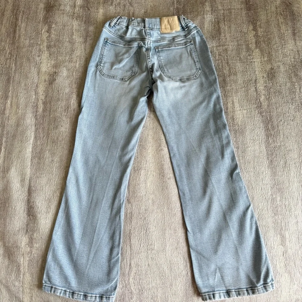 Zara Light Blue Flare Kids Jeans, Size 11-12